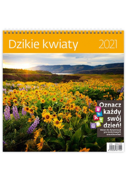 Kalendarz 2021 30x30 Dzikie kwiaty HELMA