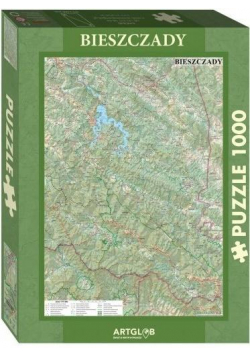 Puzzle 1000 - Bieszczady mapa turystyczna