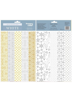 Papier ozdobny White 20x29 cm HAPPY COLOR
