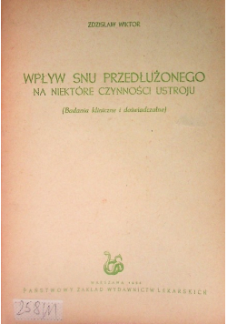 Wpływ snu przedłużonego
