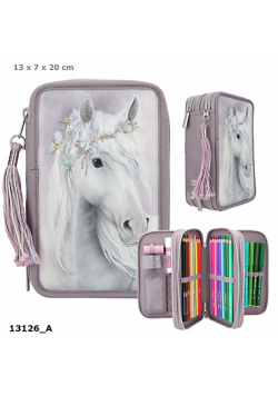 Piórnik 3-komorowy z wyposażeniem Miss Melody Fantasy Horse 13126A
