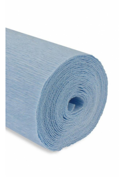 Krepina 50x250cm 180g jasna niebieska