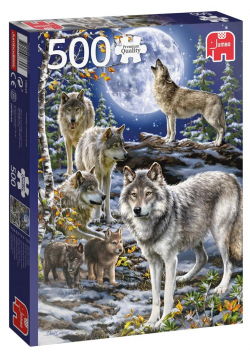 Puzzle 500 PC Wataha wilków G3
