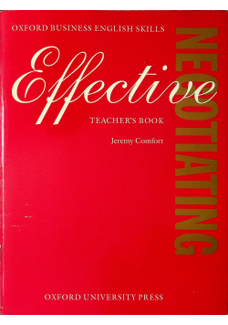 Effective Negotiating Students book