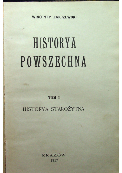 Historya powszechna 3 tomy ok 1917 r.