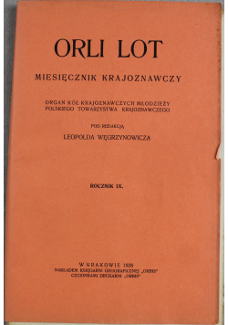 Orli Lot numery od 1 do 10 1928 r.