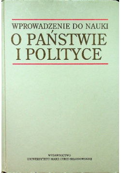 Wprowadzenie do nauki o państwie i polityce