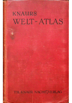 Knaurs Welt Atlas 1928r