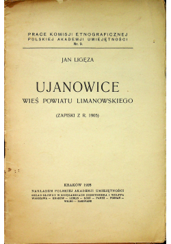 Ujanowice wieś powiatu limanowskiego 1928r