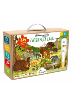 Pakiet Zwierzęta lasu / Puzzle interaktywne. Kakadu