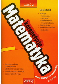 Matematyka korepetycje część 2