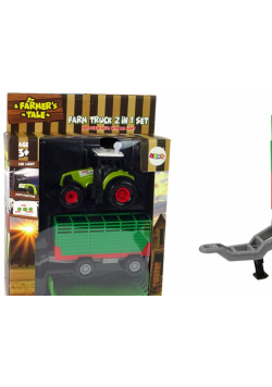 Traktor z przyczepką autko farma