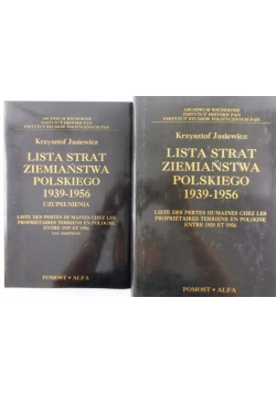Lista strat ziemiaństwa polskiego 1939  1956 / Uzupełnienie