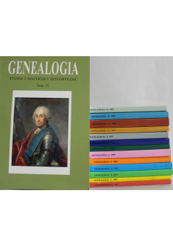 Genealogia studia i materiały historyczne 14 tomów