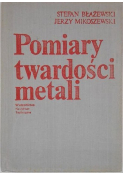 Pomiary twardości metali