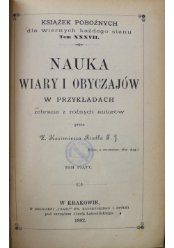 Nauka wiary i obyczajów 1892 r