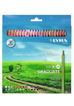 Kredki ołówkowe Lyra Graduate 24 kolory