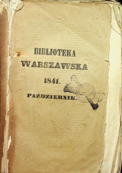 Biblioteka Warszawska tom czwarty 1841 r
