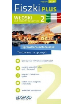 Fiszki PLUS Włoski dla początkujących 2 Poziom A1 A2