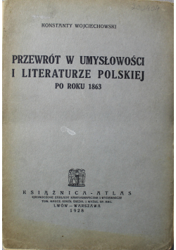 Przewrót w umysłowości i literaturze polskiej 1928 r.