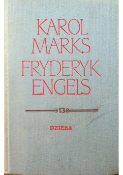 Marks Engels Dzieła Tom 13 Styczeń 1859 - luty 1860