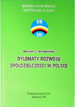 Dylematy rozwoju spółdzielczości w Polsce