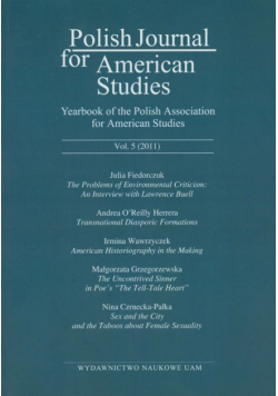 Polish Journal for American Studies vol. 5 / 2001