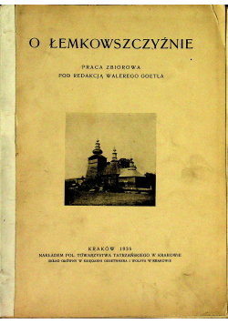 O łemkowszczyźnie 1935 r.
