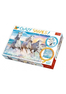 Puzzle 600 Crazy Shapes Galop wśród fal TREFL