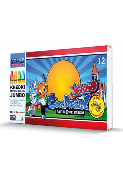 Kredki pastele 12 kolorów Jumbo NOSTER