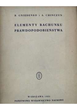 Elementy rachunku prawdopodobieństwa