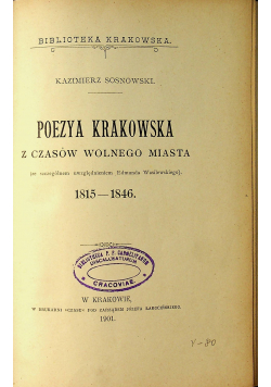 Poezya krakowska 1901 r.