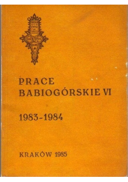 Prace Babiogórskie VI 1983 1984