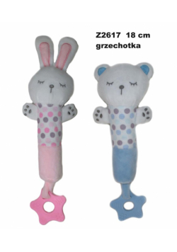 Zwierzeta grzechotka 18cm MIX