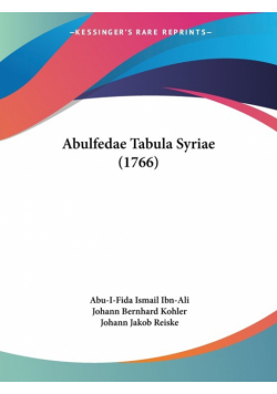 Abulfedae Tabula Syriae (1766)