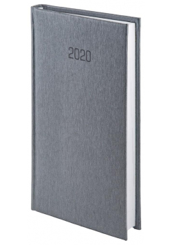 Kalendarz 2020 A6 Tygodniowy Aluminium Srebrny