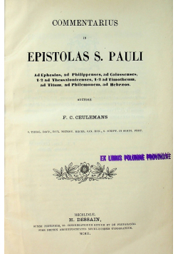 Commentarius in Epistolas S Pauli 1902r