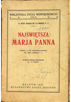 Najświętsza Marja Panna 1934r