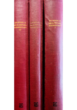 Einleitung in die Altertumswissenschaft 3 tomy ok 1914 r.