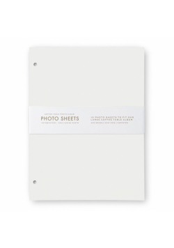 Papier do fotoalbumu L biały 10szt