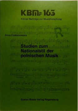 Studien zum Nationalstil der polnischen Musik