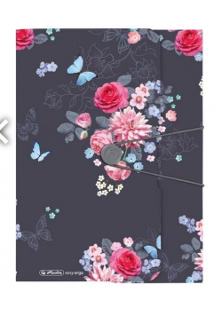 Teczka rysunkowa A4 z gumką Ladylike Flowers