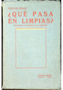 Que Pasa en Limpias 1920 r.