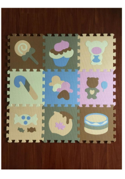 Mata puzzle piankowe na podłogę Jedzenie