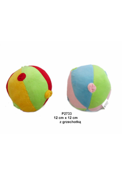Piłka grzechotka 12cm MIX