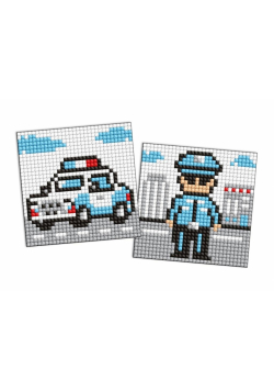 Diamentowa mozaika naklejka Kids - Oficer policji