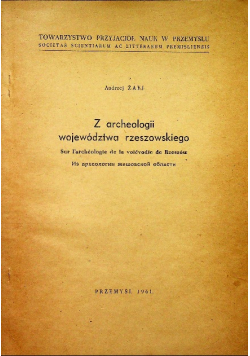 Z archeologii województwa rzeszowskiego