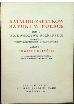 Katalog zabytków sztuki w Polsce Tom V zeszyt 4
