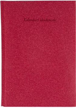 Kalendarz akademicki A5 2020/2021 Natura bordo