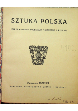 Sztuka Polska 1920 r